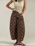 Polka Dot Barrel Jeans